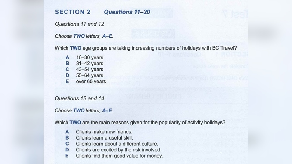 Ielts Listening Mcq Practice
