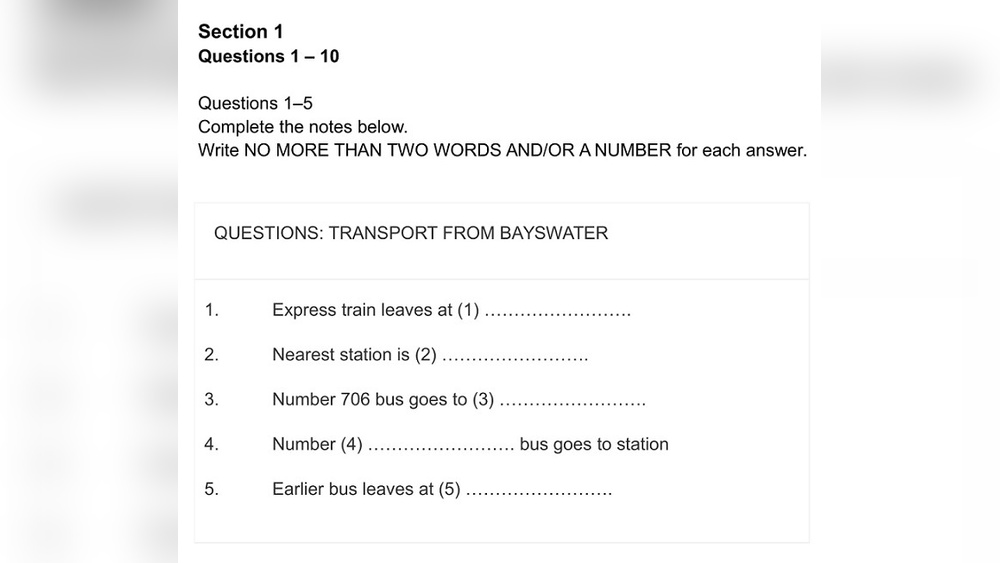 Ielts Listening Practice Test