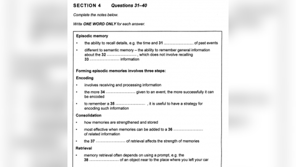 Ielts Listening Section 4 Practice