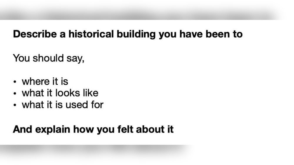 Ielts Speaking Part 2 Cue Card