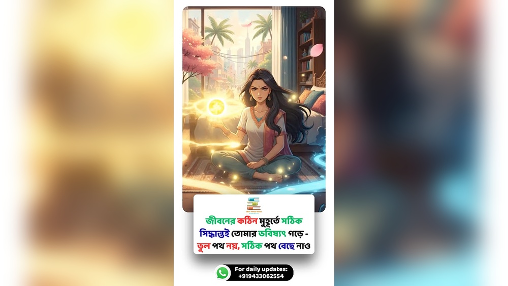 সিদ্ধান্তই ভবিষ্যৎ গড়ে